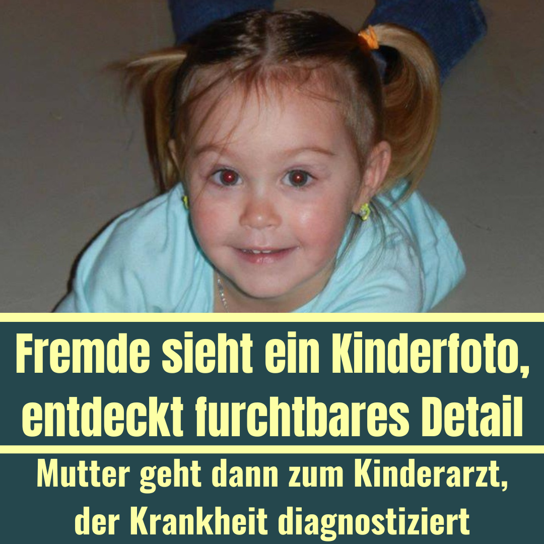 Fremde sieht ein Kinderfoto, entdeckt furchtbares Detail