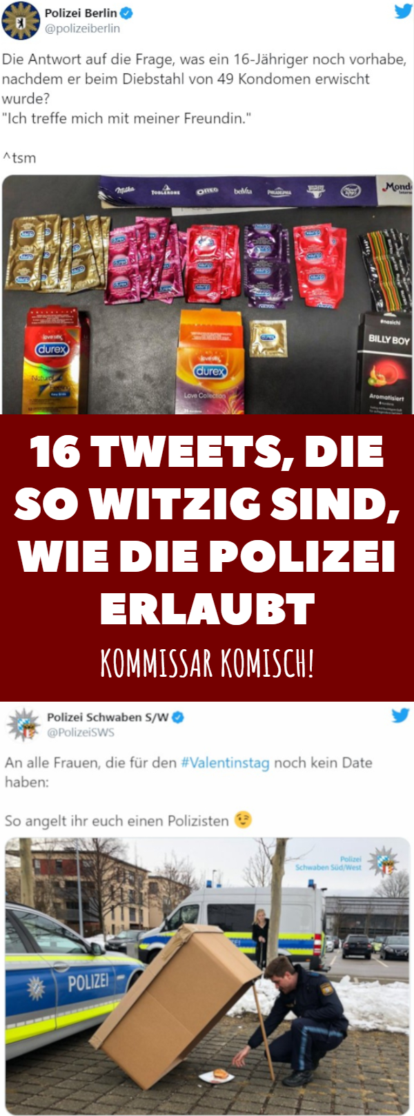 16 Tweets, die so witzig sind, wie die Polizei erlaubt