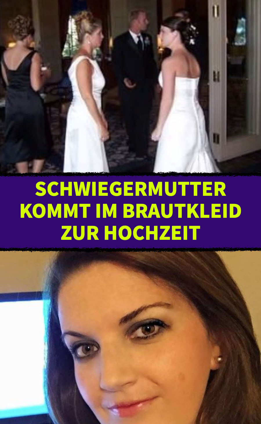 Schwiegermutter taucht bei Hochzeit im Brautkleid auf