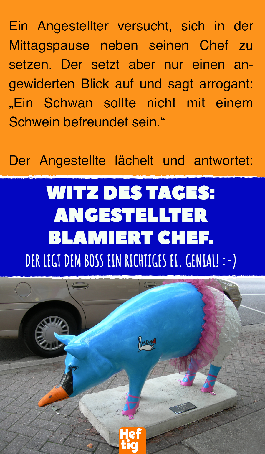 Witz des Tages: Angestellter blamiert Chef