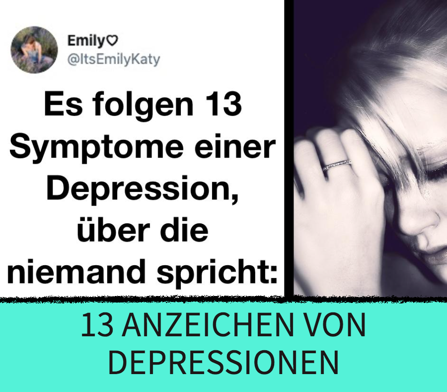 Depression: 13 Symptome, über die niemand spricht