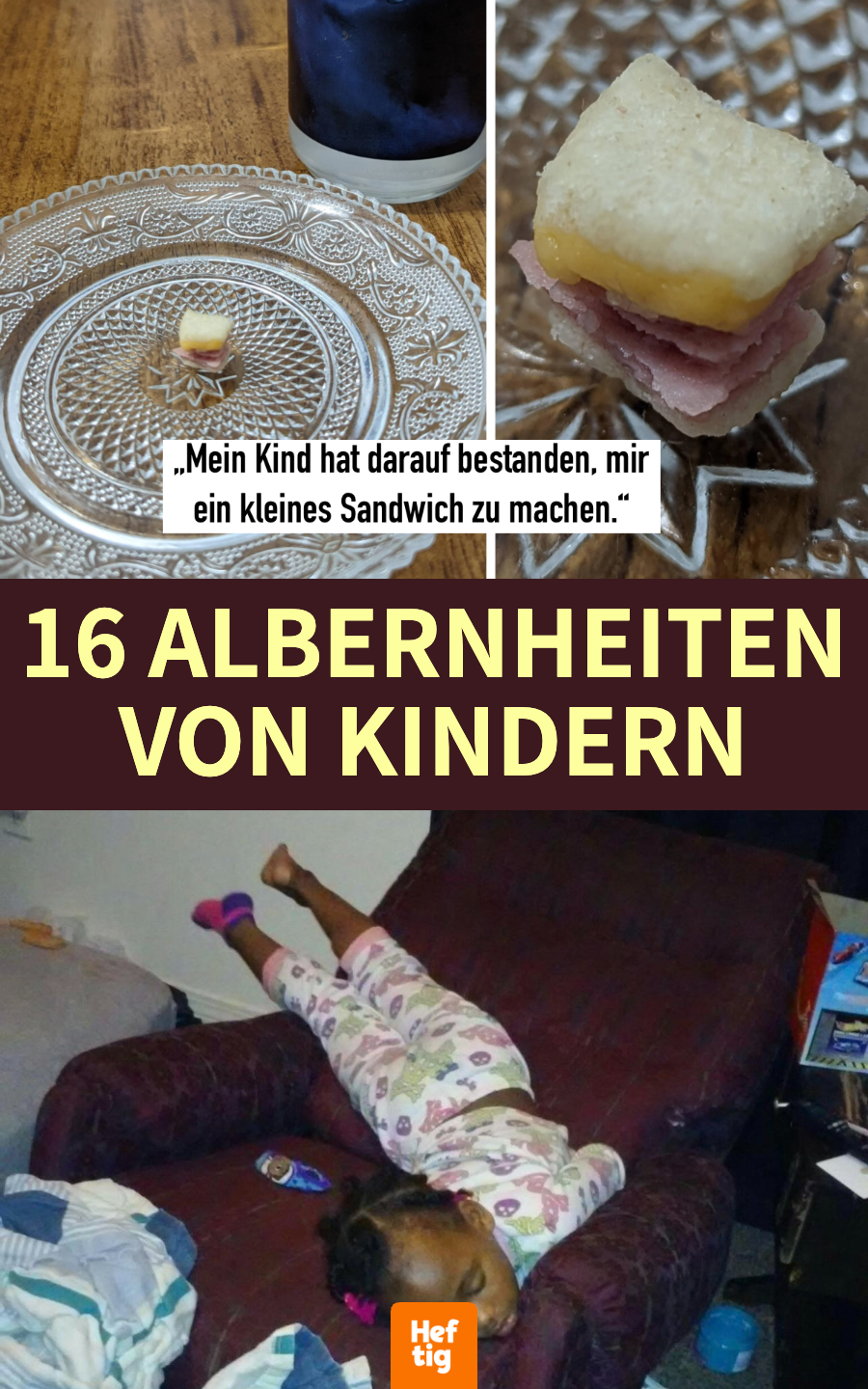 16 lustige Bilder: Albernheiten von Kindern