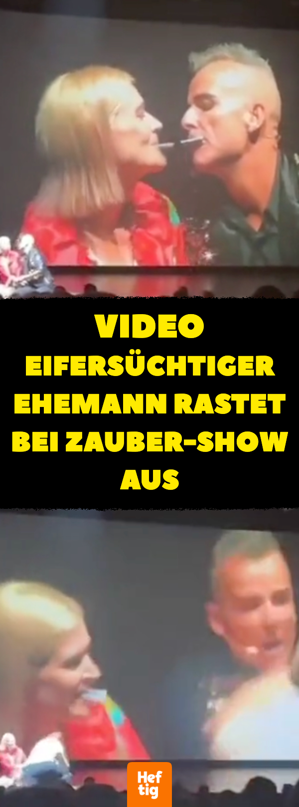 Video: Eifersüchtiger Ehemann rastet bei Zauber-Show aus