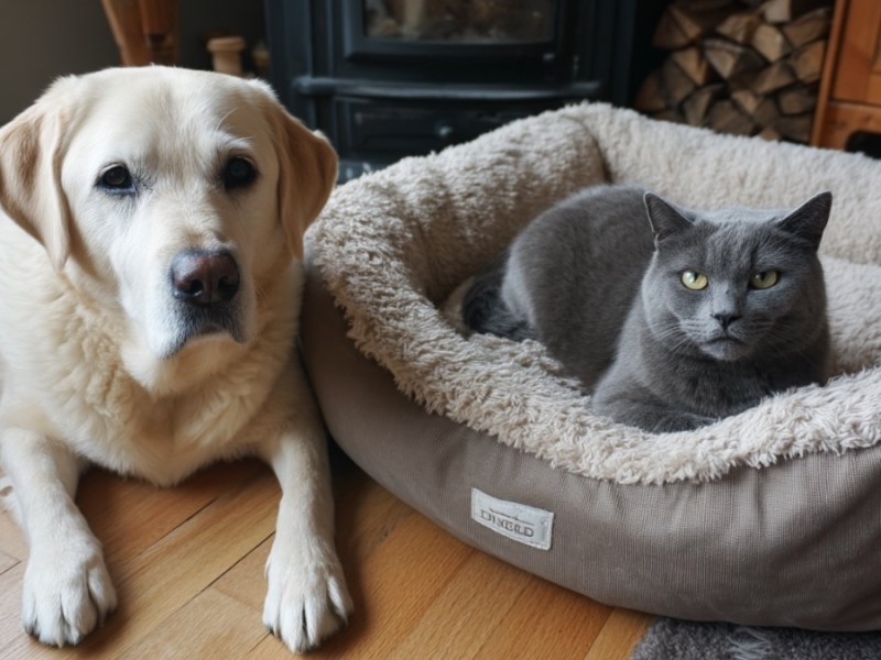 Hund und Katze. (KI-generiert)