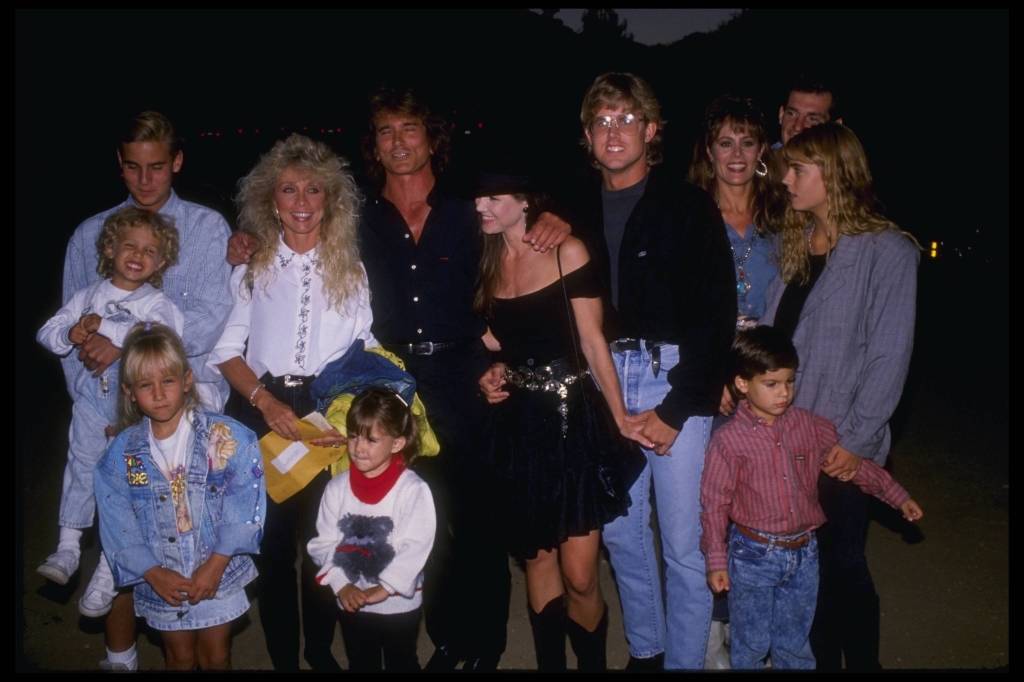 Michael Landon und seine Familie im Jahr 1991