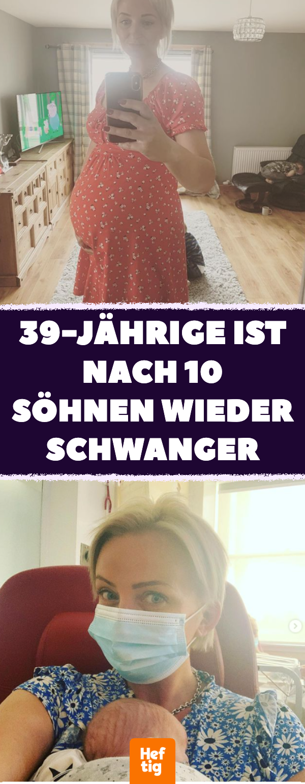 39-Jährige ist nach 10 Söhnen wieder schwanger