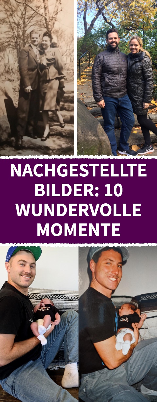 10 Familienfotos, die nach Jahren neu aufgenommen wurden