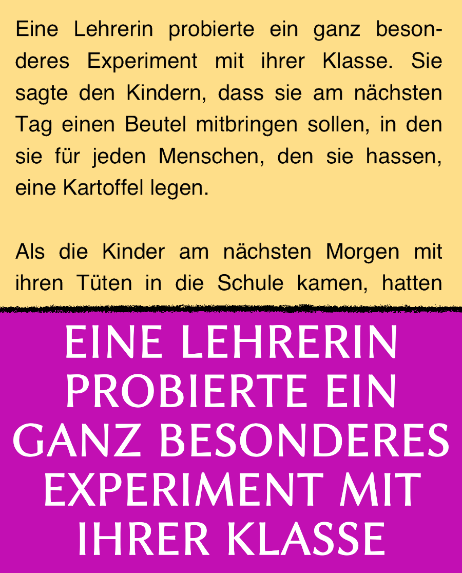 Experiment: Lehrerin beweist Schülern, was Hass bedeutet