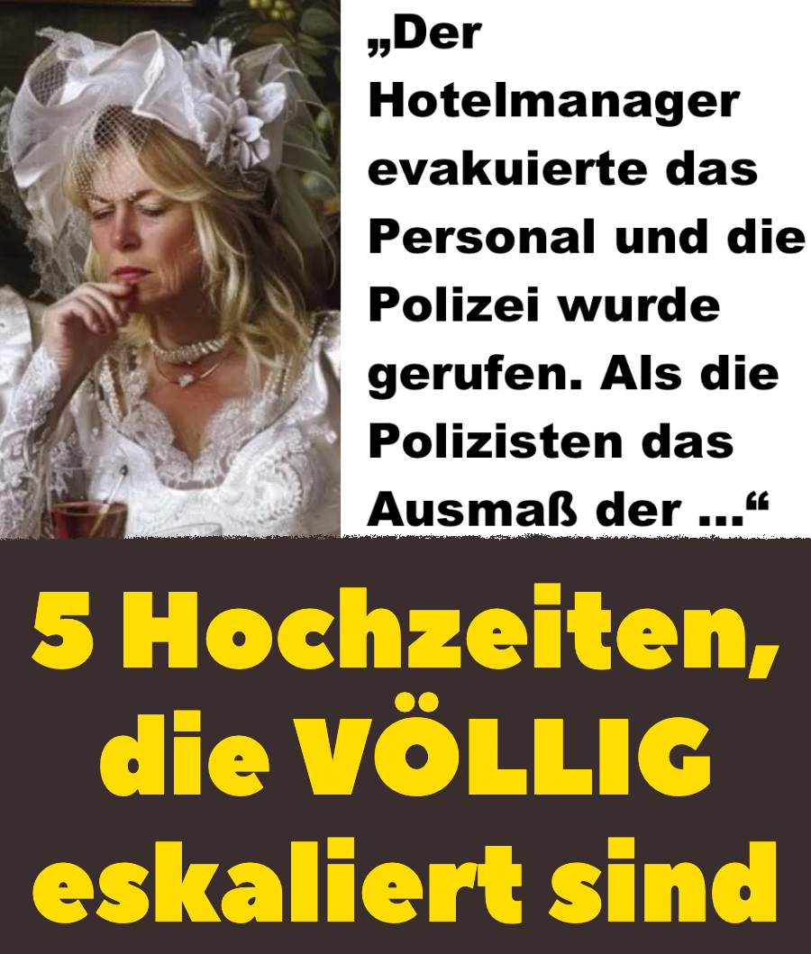 5 Hochzeiten, bei denen Benimmregeln schwer missachtet wurden