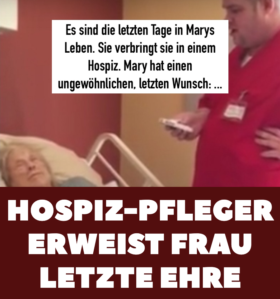 Hospiz-Pfleger erweist sterbender Frau letzte Ehre