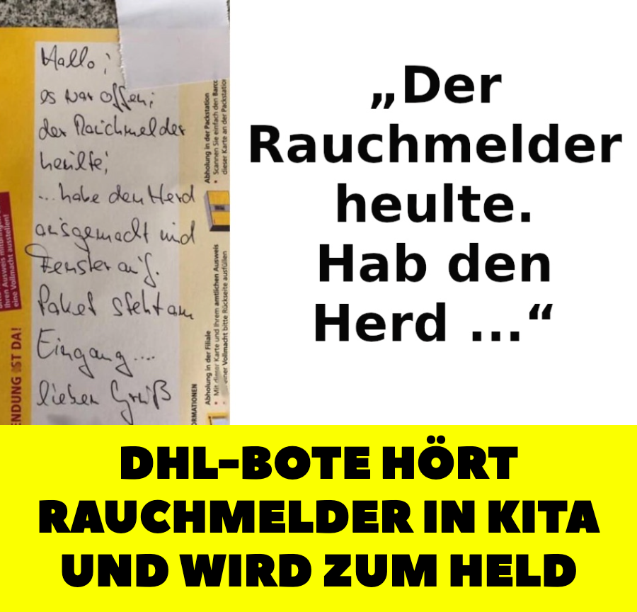 DHL-Bote hört Rauchmelder in Kita und wird zum Helden