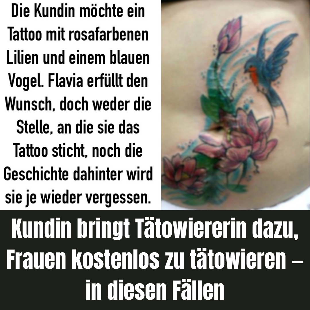 Projekt: Tätowiererin bietet Frauen kostenlose Tattoos