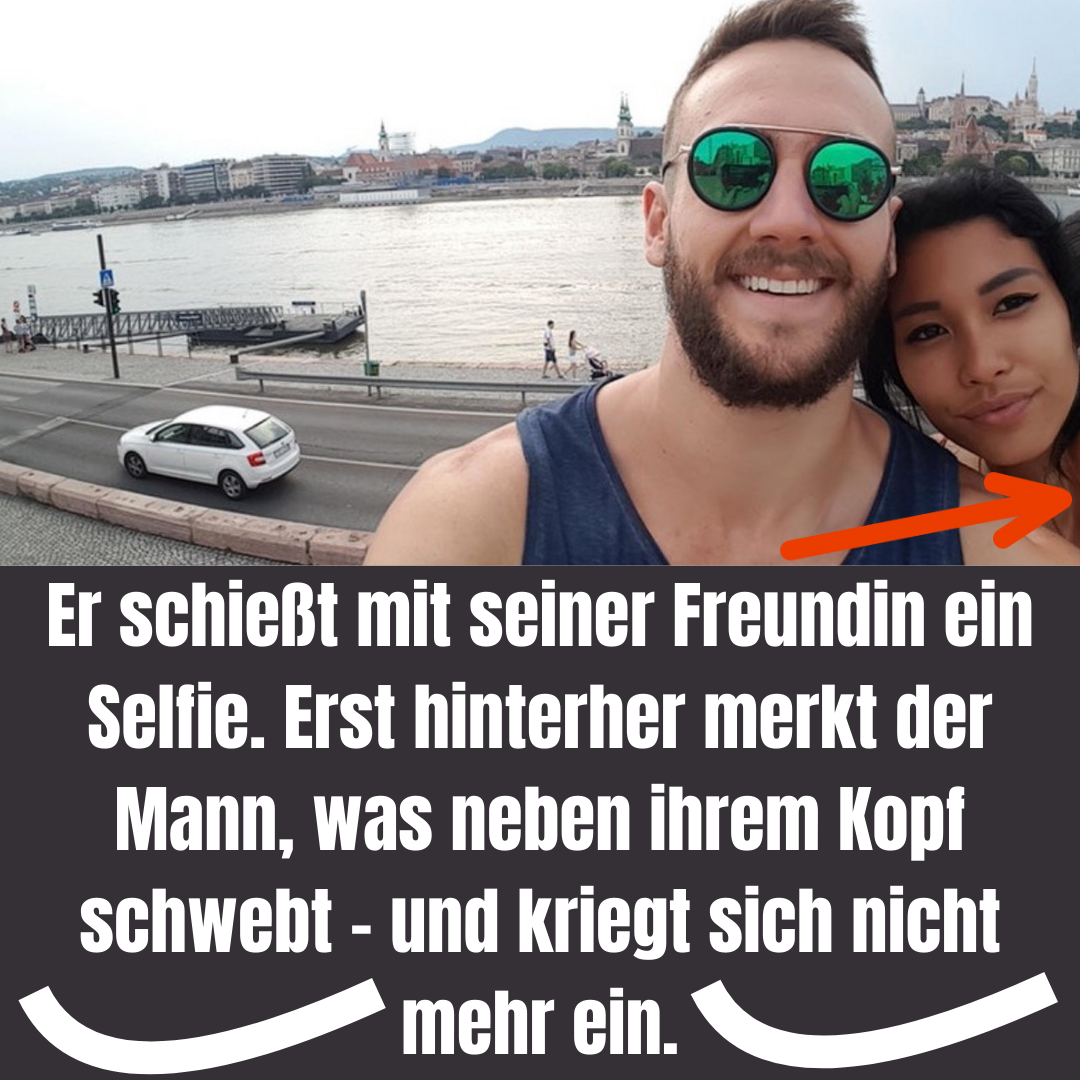 Junge Frau niest bei Selfie und das Ergebnis ist zum Schießen